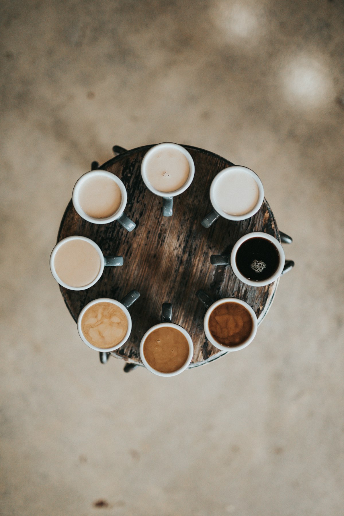 Close-up of a ceramic cup of coffee